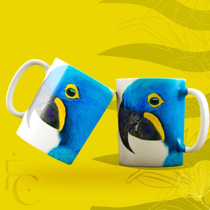 Caneca Arara Azul