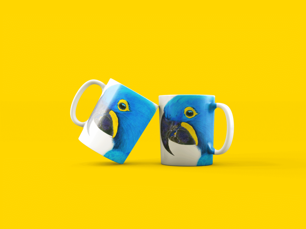 Caneca Arara Azul-Imagem 2